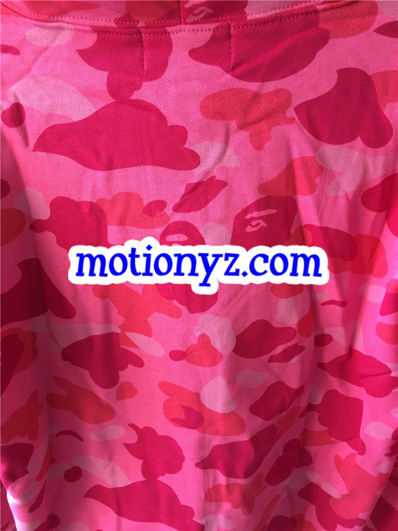 A Bathing Ape Clothing Bape Shark Hoodies Camo Pink